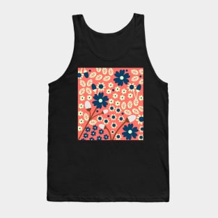 Vintage floral field Tank Top